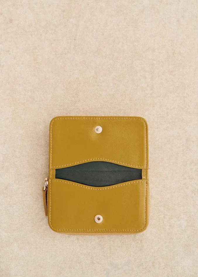 Szane Wallets Womens Hugo Card Holder Glossy Cumin