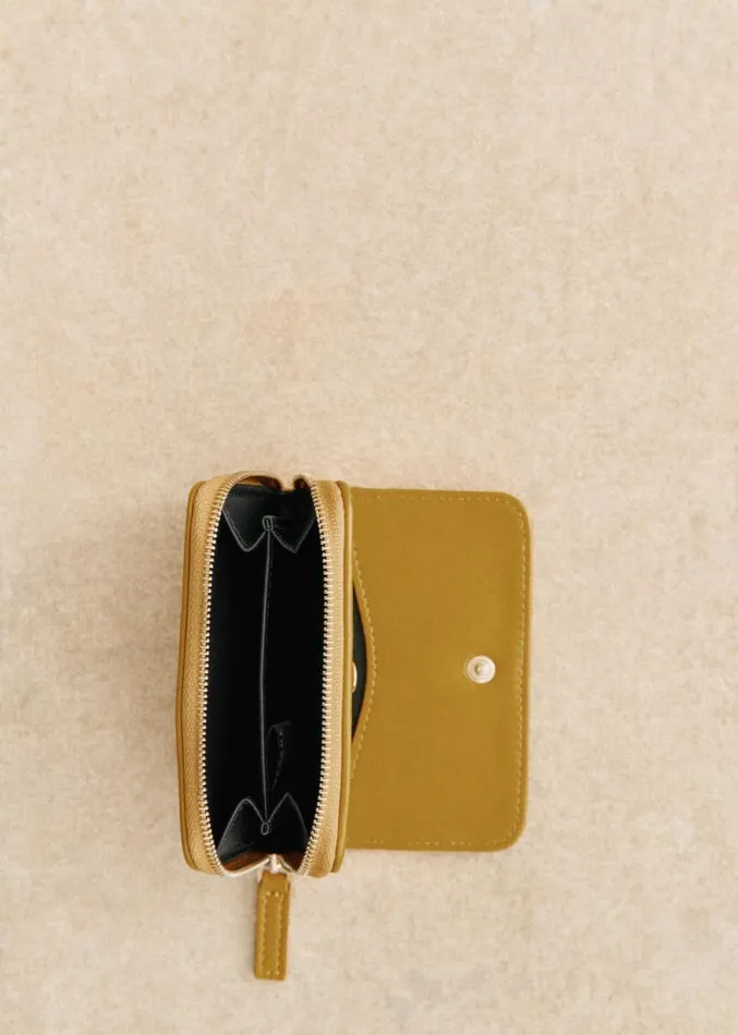 Szane Wallets Womens Hugo Card Holder Glossy Cumin