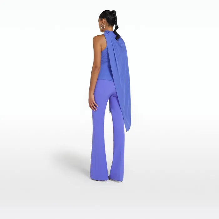 Safiyaa Alexa Anemone Blue Trousers Women Trousers
