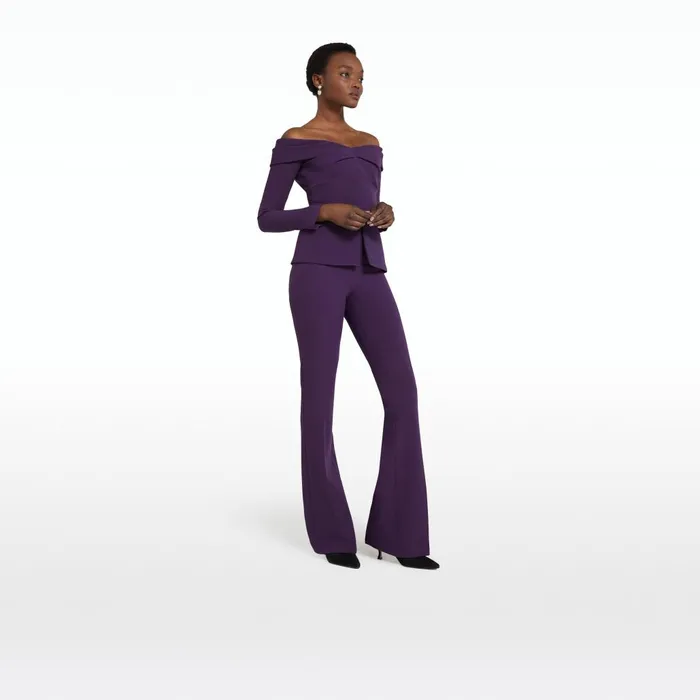 Safiyaa Alexa Blackberry Trousers Women Trousers