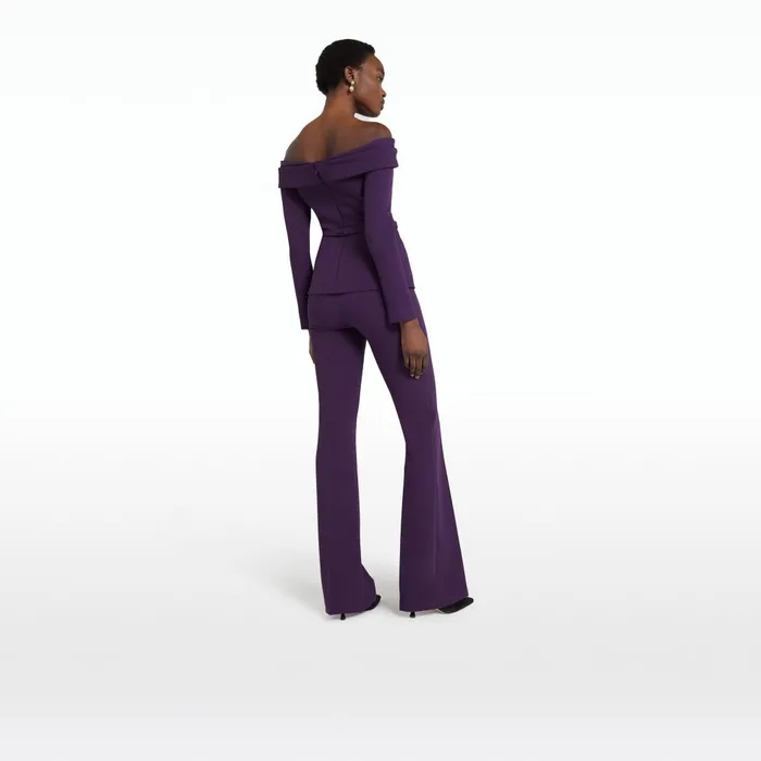 Safiyaa Alexa Blackberry Trousers Women Trousers