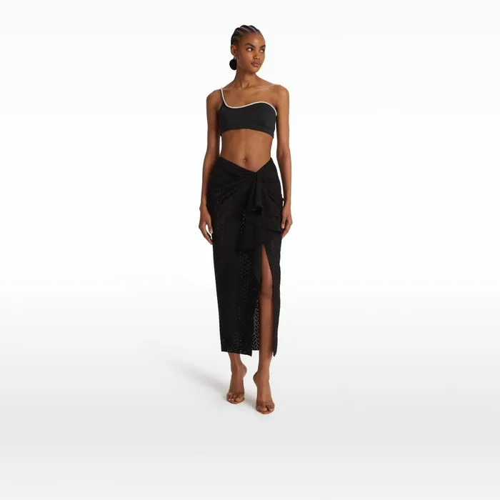 Safiyaa Amyralle Black Bikini Top Women Swimwear