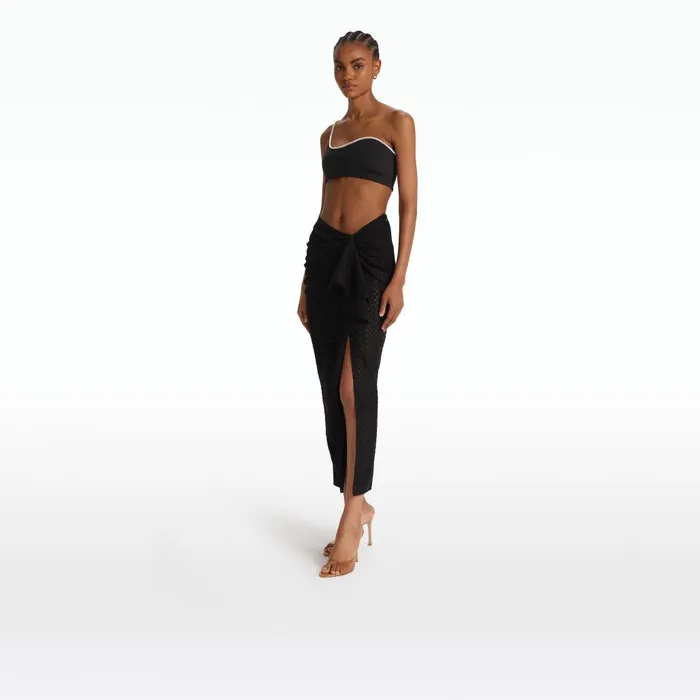 Safiyaa Amyralle Black Bikini Top Women Swimwear
