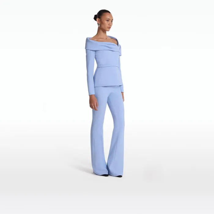 Safiyaa Andrie Carolina Blue Top Women Tops