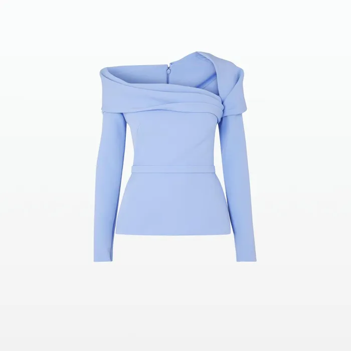 Safiyaa Andrie Carolina Blue Top Women Tops