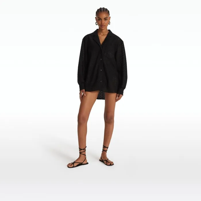 Safiyaa Angelique Black Top Women Swimwear