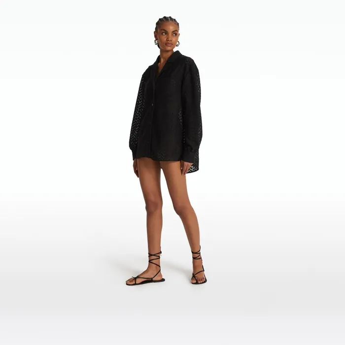 Safiyaa Angelique Black Top Women Swimwear