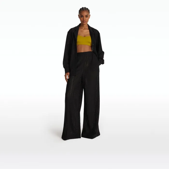 Safiyaa Angelique Black Top Women Swimwear