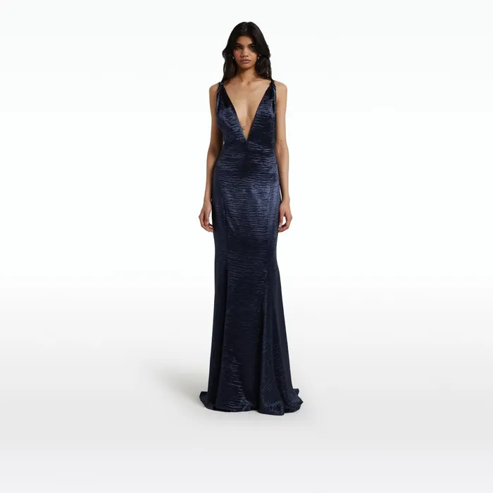 Safiyaa Asli Maritime Long Dress Women Dresses