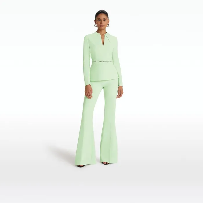 Safiyaa Blanca Aloe Top Women Tops
