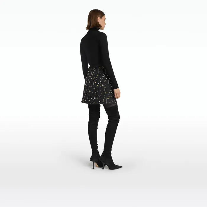 Safiyaa Bronagh Black and Celestial Scatter Skirt Women Skirts