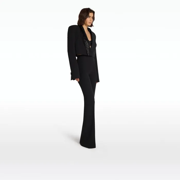 Safiyaa Crainelle Black Jacket Women Jackets and Coats