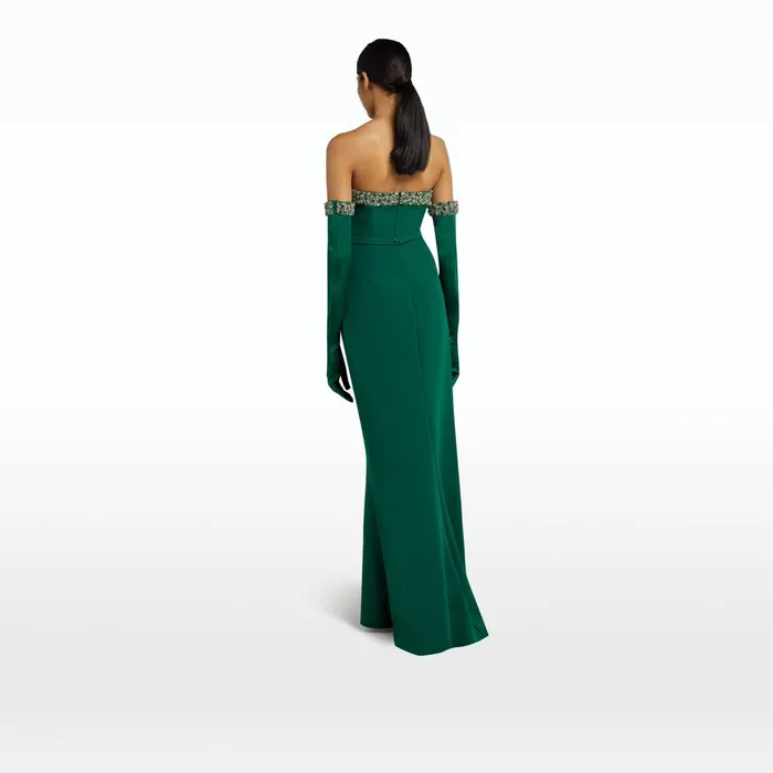 Safiyaa Donatella Botanic Long Dress With Antonia Gloves Women Dresses