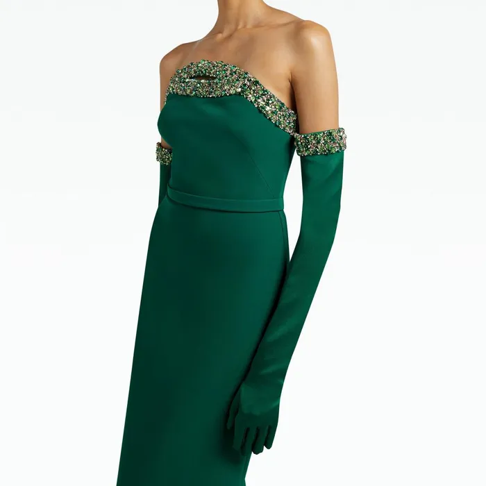 Safiyaa Donatella Botanic Long Dress With Antonia Gloves Women Dresses