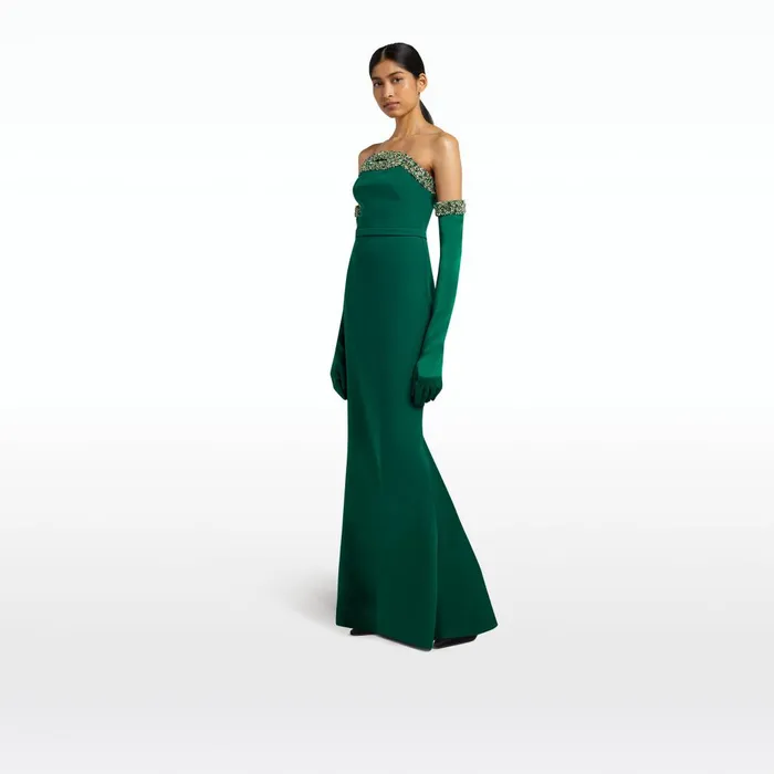 Safiyaa Donatella Botanic Long Dress With Antonia Gloves Women Dresses