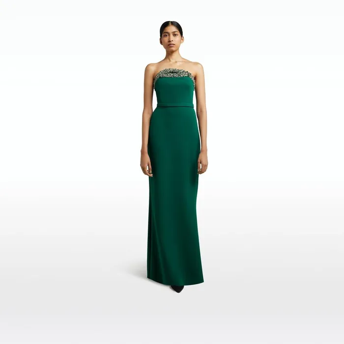 Safiyaa Donatella Botanic Long Dress With Antonia Gloves Women Dresses