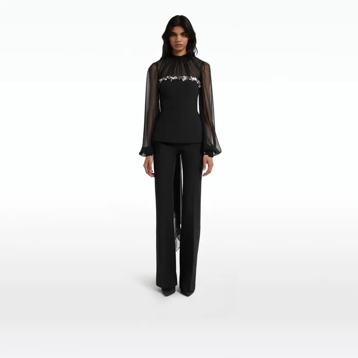Safiyaa Duruda Black Top Women Tops