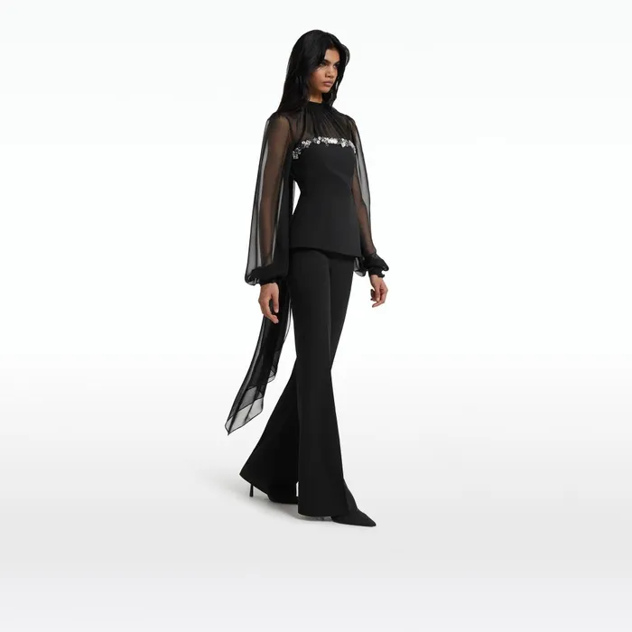 Safiyaa Duruda Black Top Women Tops