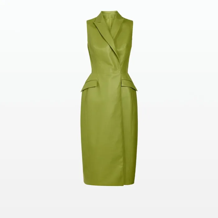 Safiyaa Ennis Woodbine Vegan Leather Coat Women Jackets and Coats