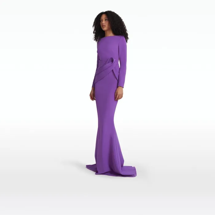 Safiyaa Gayeta Lilac Skirt Women Skirts