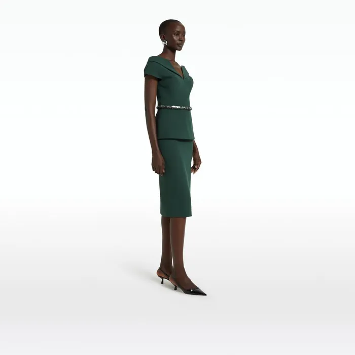Safiyaa Hokoku Darkest Spruce Skirt Women Skirts