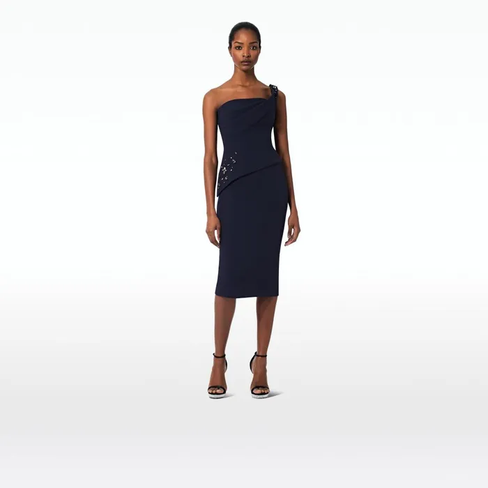 Safiyaa Hokoku Midnight Navy Skirt Women Skirts