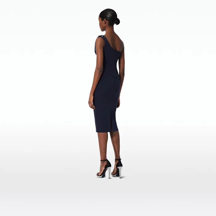 Safiyaa Hokoku Midnight Navy Skirt Women Skirts