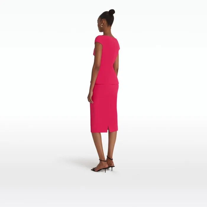 Safiyaa Hokuku Raspberry Skirt Women Skirts