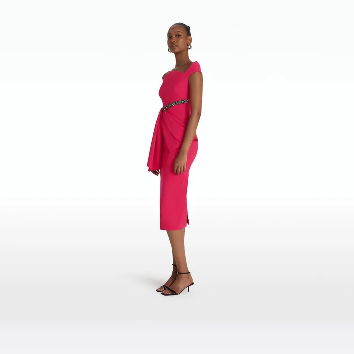 Safiyaa Hokuku Raspberry Skirt Women Skirts