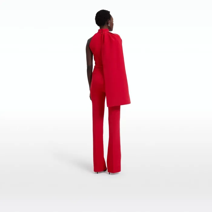 Safiyaa Jaime Crimson Red Jumpsuit Women Jumpsuits