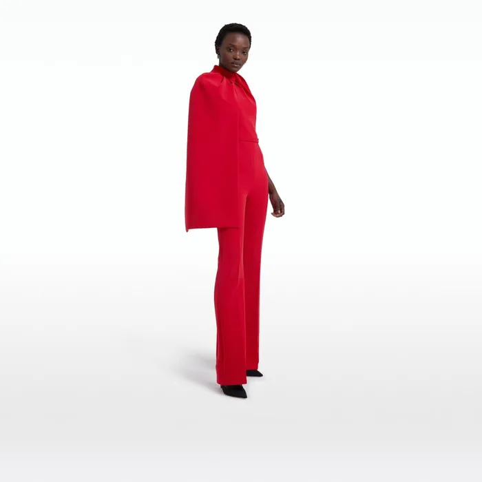 Safiyaa Jaime Crimson Red Jumpsuit Women Jumpsuits