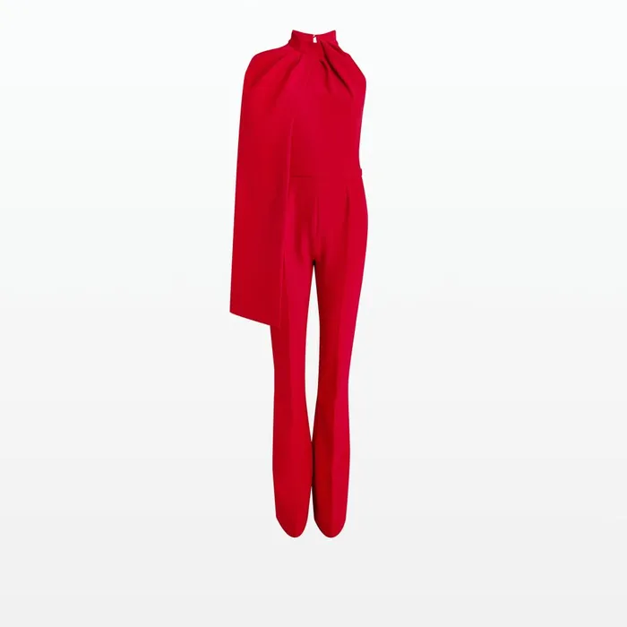 Safiyaa Jaime Crimson Red Jumpsuit Women Jumpsuits