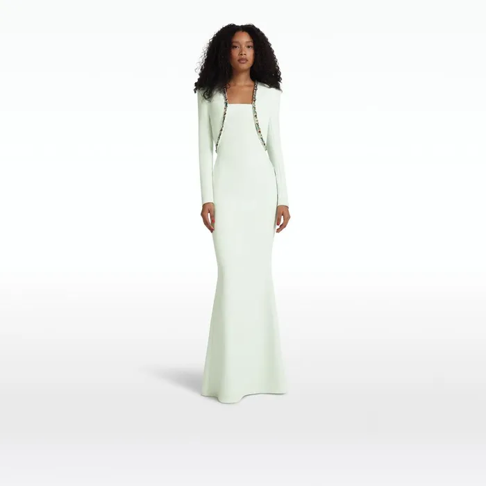 Safiyaa Jana Spearmint Long Dress Women Dresses
