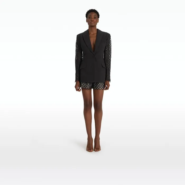 Safiyaa Joena Black Jacket Women Jackets and Coats