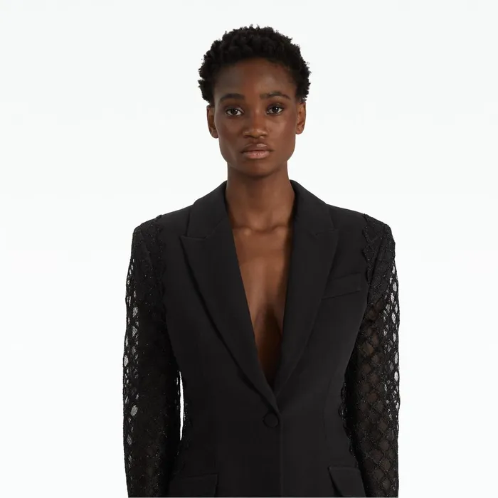 Safiyaa Joena Black Jacket Women Jackets and Coats