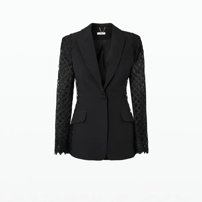 Safiyaa Joena Black Jacket Women Jackets and Coats