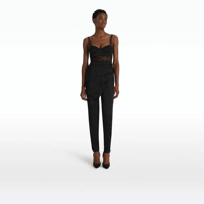 Safiyaa Joja Black Trousers Women Trousers