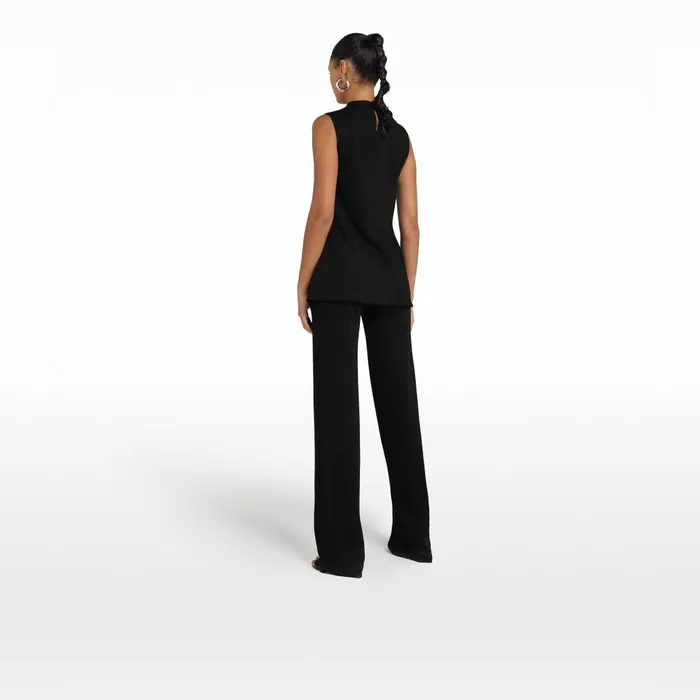 Safiyaa Lea Black Fiona Jersey Trousers Women Trousers