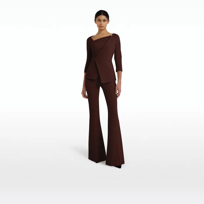 Safiyaa Lilian Pecan Brown Top Women Tops