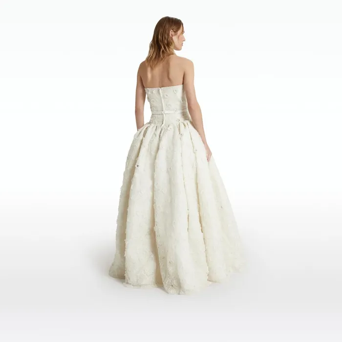 Safiyaa Seda Ivory Long Dress Women Dresses