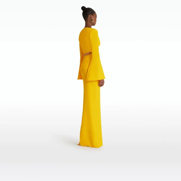 Safiyaa Sidha Sunshine Yellow Skirt Women Skirts