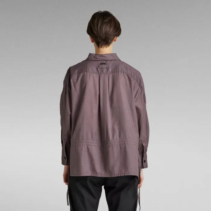 Shirts and Blouses Women GStar RAW Bowling Polo Dark Taupe Fungi