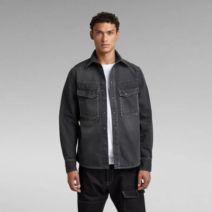 Shirts and Blouses Women GStar RAW Unisex Dakota Regular Shirt Evergreen Worn In Blade Shirts and Blouses Women GStar RAW Unisex Dakota Regular Shirt Evergreen Worn In Blade