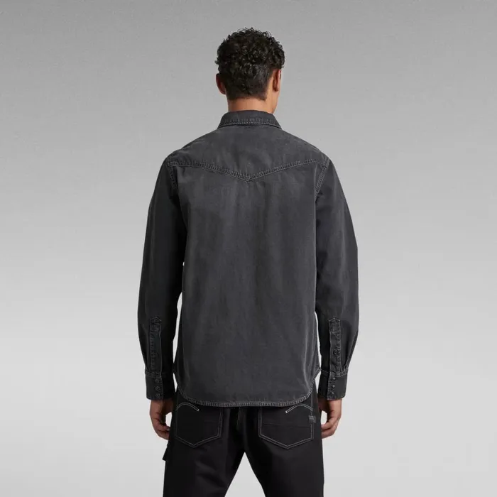 Shirts and Blouses Women GStar RAW Unisex Dakota Regular Shirt Evergreen Worn In Blade
