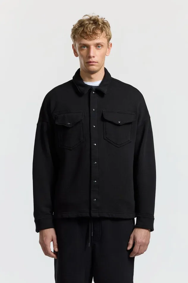 Shirts Men COTTON CITIZEN Boston Buttondown Jet Black Shirts Men COTTON CITIZEN Boston Buttondown Jet Black