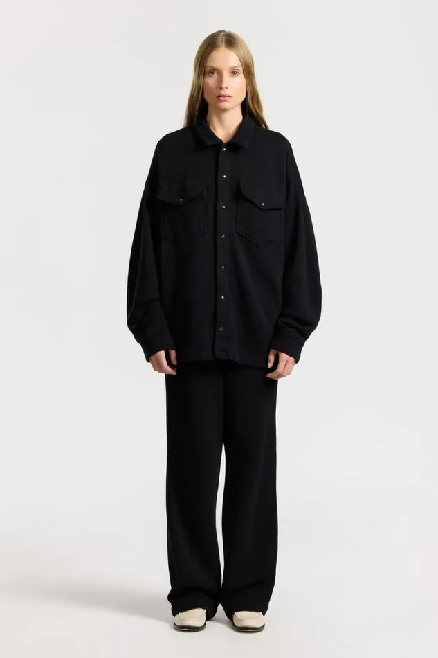 Shirts Men COTTON CITIZEN Boston Buttondown Jet Black Shirts Men COTTON CITIZEN Boston Buttondown Jet Black