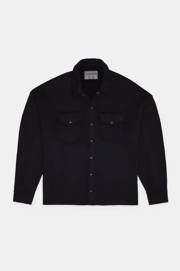 Shirts Men COTTON CITIZEN Boston Buttondown Jet Black Shirts Men COTTON CITIZEN Boston Buttondown Jet Black