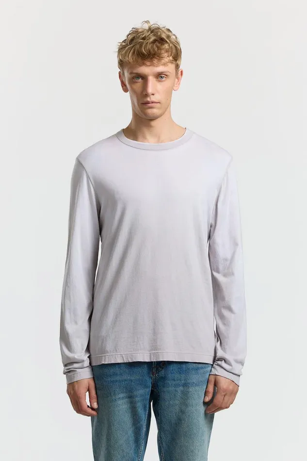 Shirts Men COTTON CITIZEN Prince Long Sleeve Shirt Silver Cast