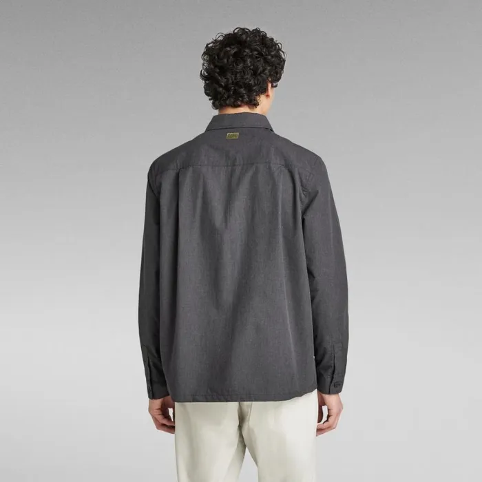 Shirts Men GStar RAW Unisex Utility Relaxed Shirt Dark Black Heather