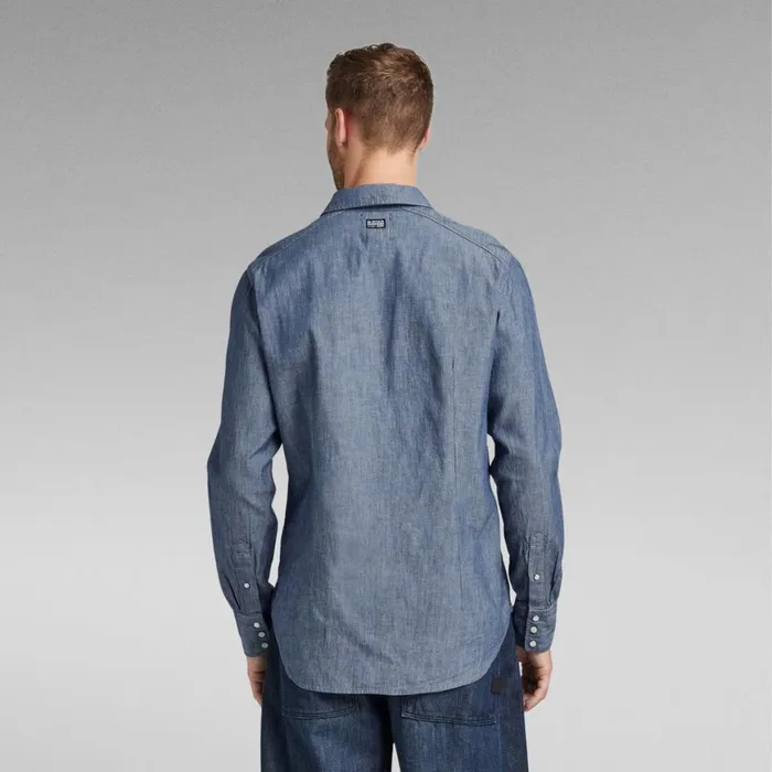 Shirts Men GStar RAW Unisex Vintage Slim Shirt Rinsed